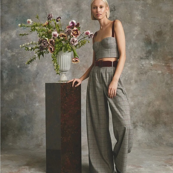 Cara Cara Soho Pants Hannon Plaid Turtledove - Picture 2 of 8